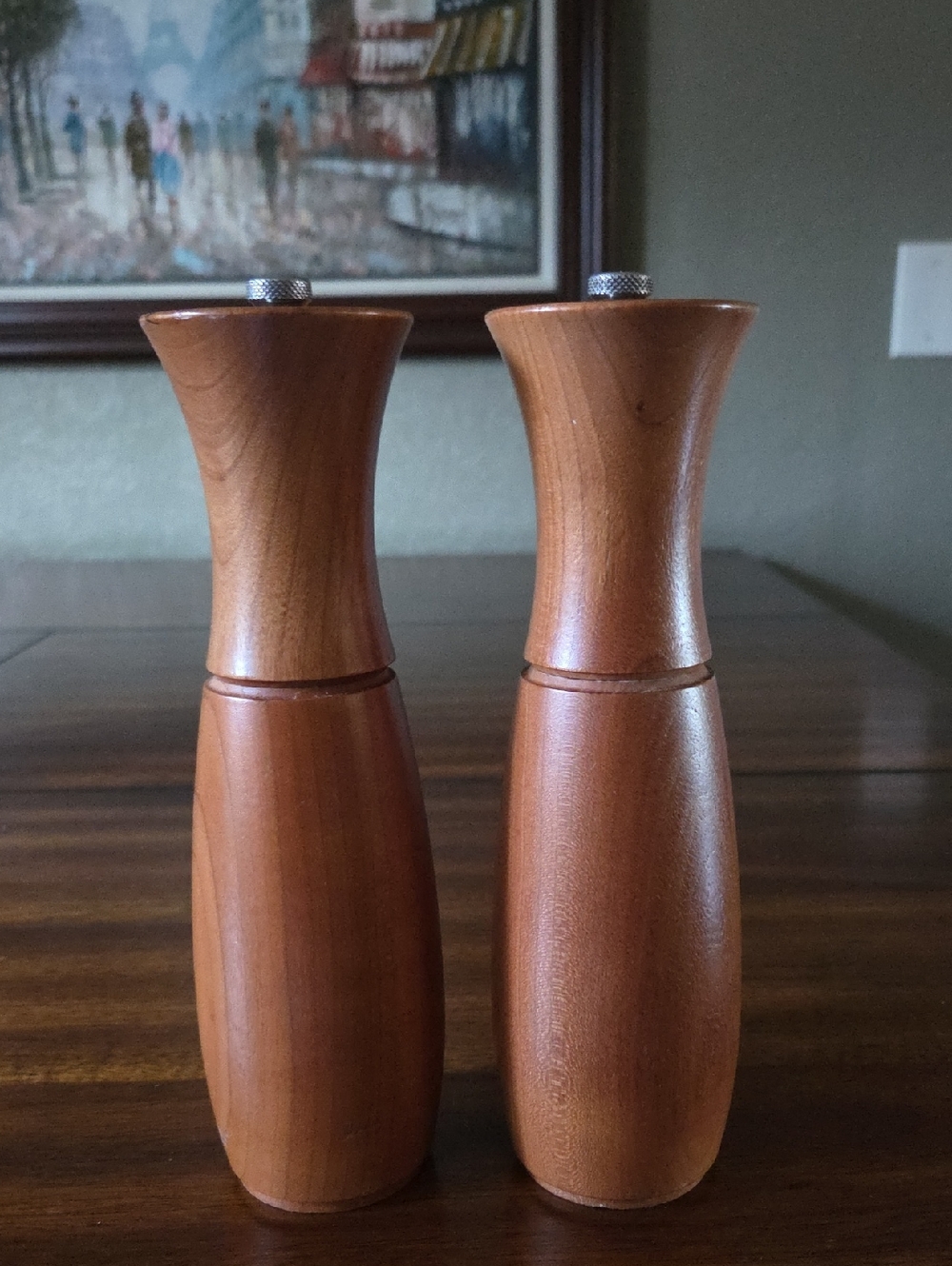 Fletchers' Mill Border Grill Walnut Wooden Pepper Mill Set Made in USA
